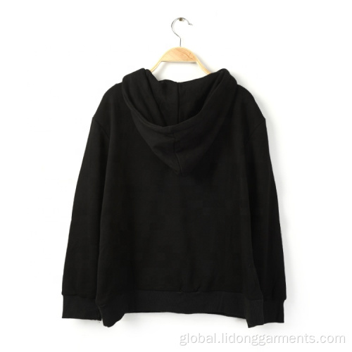 Ladies Plain Hoodies OEM knitting ladies plain hoodie long sleeve sweatshirt Supplier